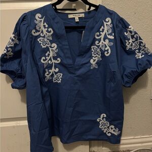 Torrid Belle Isle Embroidered Blouse